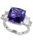 Viola By Effy Amethyst (5-1/4 Ct. T.w.) And White Topaz (3-1/2 Ct. T.w.) Ring In 14k White Gold