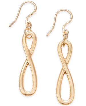 Charter Club Gold-tone Infinity Loop Drop Earrings, Only At Macy's
