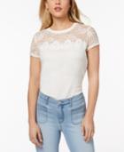 Maison Jules Lace-yoke T-shirt, Created For Macy's