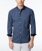 Brooks Brothers Men's Red Fleece Slim Fit Micro Geo-print Shirt