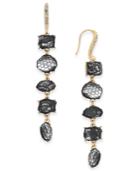 I.n.c. Gold-tone Stone & Lace Linear Drop Earrings, Created For Macy's