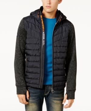 Superdry Men's Mixed Media Hooded Jacket