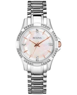 Bulova Women's Stainless Steel Bracelet Watch 30mm 98l180