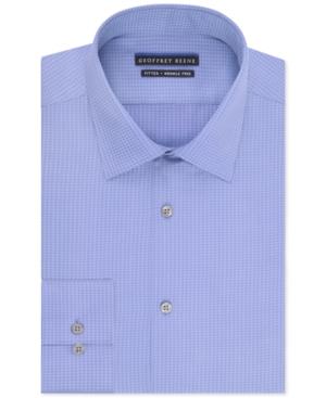 Geoffrey Beene Non-iron Fitted Textured Sateen Solid Dress Shirt