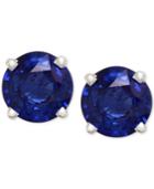 Royale Bleu By Effy Sapphire Round Stud Earrings (2 Ct. T.w.) In 14k White Gold