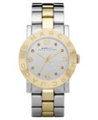 Marc By Marc Jacobs Watch, Women's Amy Two Tone Stainless Steel Bracelet 36mm Mbm3139