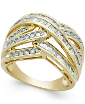 Diamond Wide Weave Ring (1 Ct. T.w.) In 10k Gold