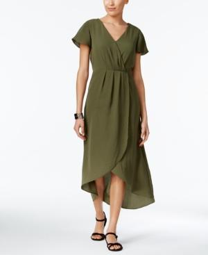 Ny Collection Petite Faux-wrap Maxi Dress