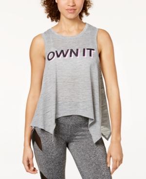 Material Girl Juniors' Graphic Handkerchief-hem Top, Created For Macy's