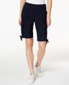 Calvin Klein Performance Cotton Pull-on Bermuda Cargo Shorts