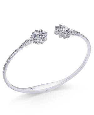 Danori Silver-tone Cubic Zirconia Bliss Hinge Bracelet, Only At Macy's