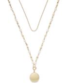 M. Haskell For Inc Gold-tone Double Layer Pendant Necklace, Only At Macy's