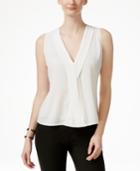 Vince Camuto Faux-wrap Sleeveless Blouse