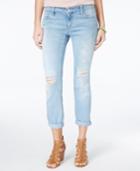 Jessica Simpson Abbey Wash Ripped Cropped Jeans