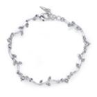 2028 Silver-tone Crystal Vine Bracelet 7 Adjustable