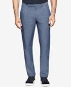 Calvin Klein Men's Slim-fit Pleated Chambray Pants