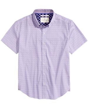 Construct Men's Berry Floral-print Shirt, Created For Macy's