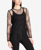 Dkny Floral Lace Top