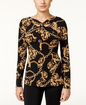 Thalia Sodi Chain-print Top, Only At Macy's