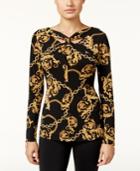 Thalia Sodi Chain-print Top, Only At Macy's