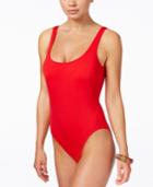Bar Iii High-cut One-piece Swimsuit, Only At Macy's Women's Swimsuit