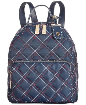 Tommy Hilfiger Julia Triple Quilted Nylon Dome Small Backpack