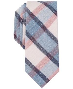 Original Penguin Men's Loker Plaid Slim Tie