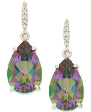 Mystic Topaz (8-1/2 Ct. Tw.) And Diamond Accent Drop Earrings In Sterling Silver