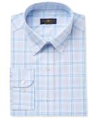 Club Room Men's Classic/regular Fit Wrinkle Resistant Plaid Dress Shirt, Only At Macy's