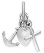 Rembrandt Charms Sterling Silver Faith Hope Charity Charm