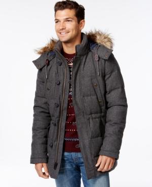 Tommy Hilfiger Mars Snorkel Quilted Faux-fur-trim Coat