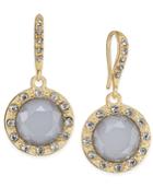 Inc International Concepts Gold-tone Gray Stone Drop Earrings, Only At Macy's