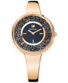 Swarovski Women's Swiss Crystalline Pure Rose Gold-tone Stainless Steel Bangle Bracelet Watch 34mm