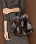 The Fur Vault Fox Fur Handbag