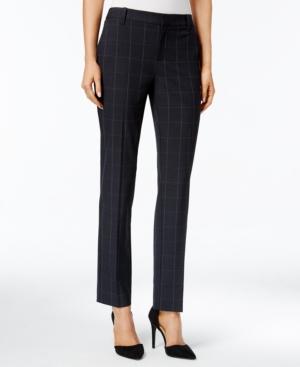 Charter Club Plaid Slim Ankle Pants, Only At Macy's