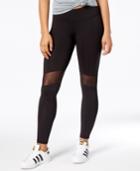 Material Girl Active Juniors' Illusion-trimmed Leggings, Created For Macy's
