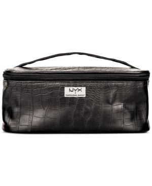 Nyx Professional Makeup Black Croc-embossed Zipper Makeup Case