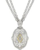 Diamond Pendant Necklace In 14k Gold And Sterling Silver (1/6 Ct. T.w.)