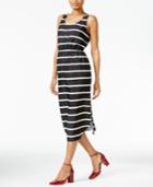 Maison Jules Striped Midi Dress, Created For Macy's