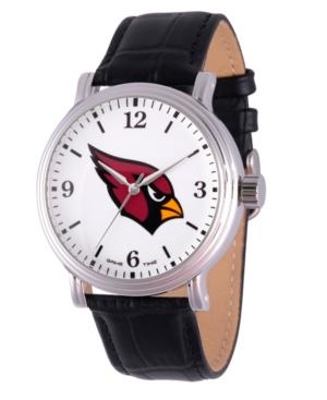 Gametime Nfl Arizona Cardinals Men's Shiny Silver Vintage Alloy Watch