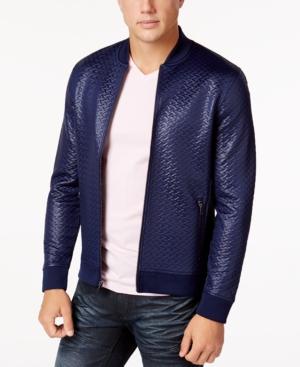 I.n.c. Men's Basket-weave Bomber Jacket, Created For Macy's