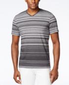 Alfani Red Men's Klaus Striped V-neck T-shirt, Only At Macy's