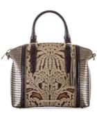 Brahmin Duxbury Gold Bel Canto Small Satchel