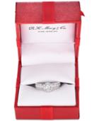 Trumiracle Diamond Channel Halo Engagement Ring (1 Ct. T.w.) In 14k Gold Or White Gold