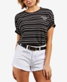 Volcom Juniors' Super Ripped Cotton Striped T-shirt