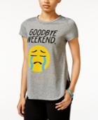 2 Kuhl Juniors' Weekend Emoji Side-slit Graphic T-shirt