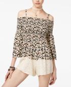 American Rag Juniors' Cold-shoulder Romper, Only At Macy's