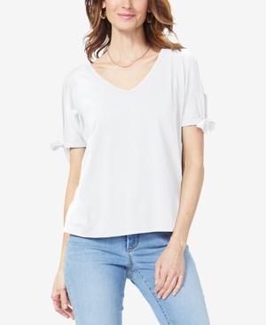 Nydj V-neck Tie-sleeve T-shirt