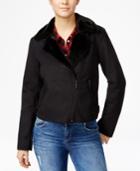 Collection B Faux-shearling Moto Jacket
