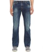 Levi's 527 Slim-fit Black Stone Bootcut Jeans